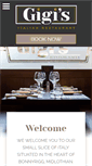 Mobile Screenshot of gigisrestaurant.co.uk