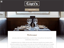 Tablet Screenshot of gigisrestaurant.co.uk